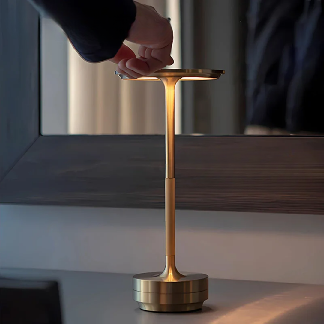 LumiAura | Cordless Table Lamp – Rechargeable Elegance with Dimmable Light