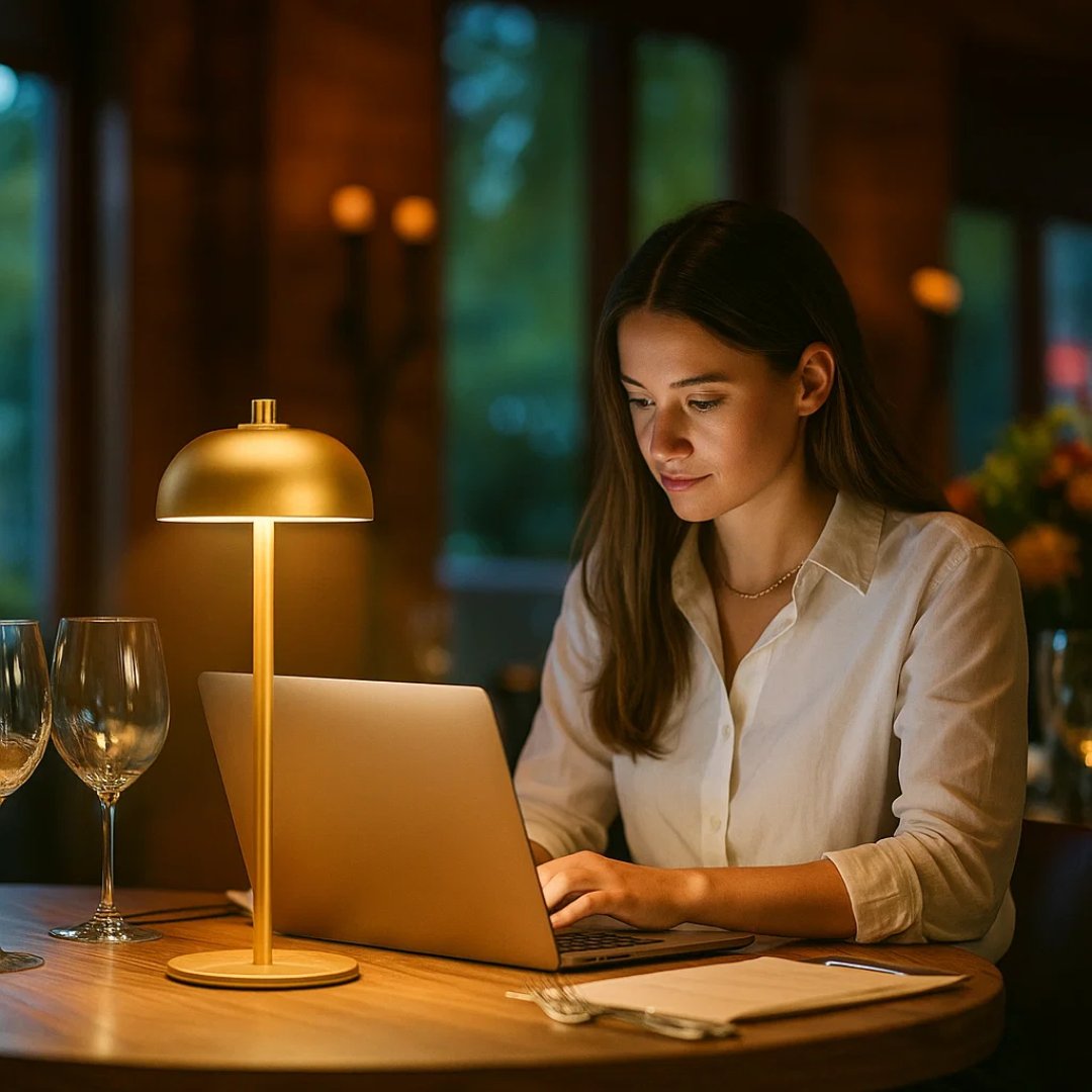 GlowEase | Wireless Table Lamp – Touch Control & 40H Battery Life