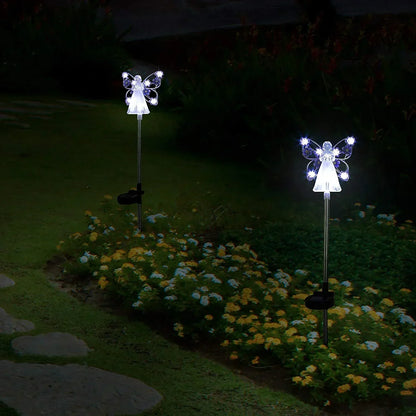 SereniGlow | Solar Angel LED Garden Light – Elegant Outdoor Illumination