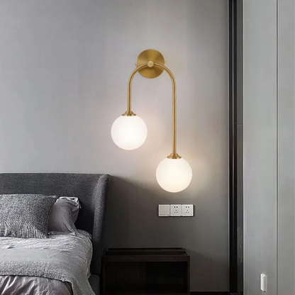 Double-headed chrome wall light for bathroom and living room 5