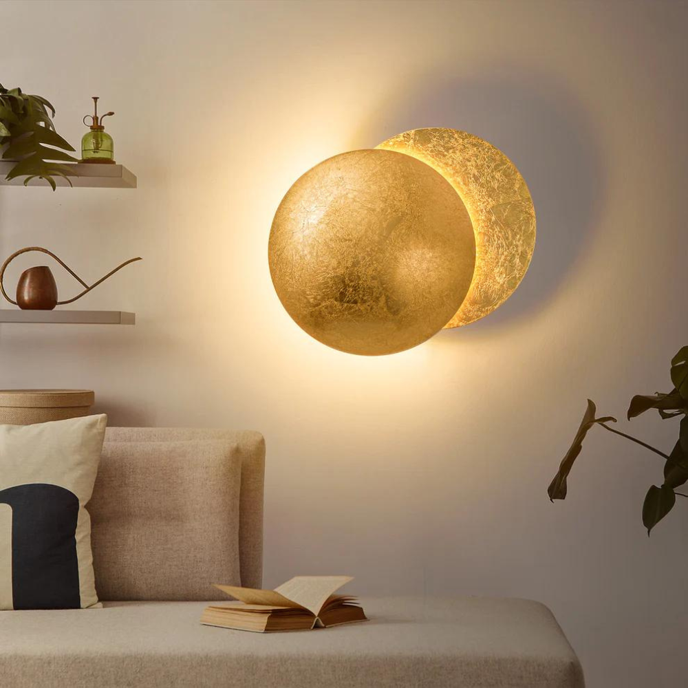 Metal Moon Phase Wall Light for Bedroom and Living Room 1