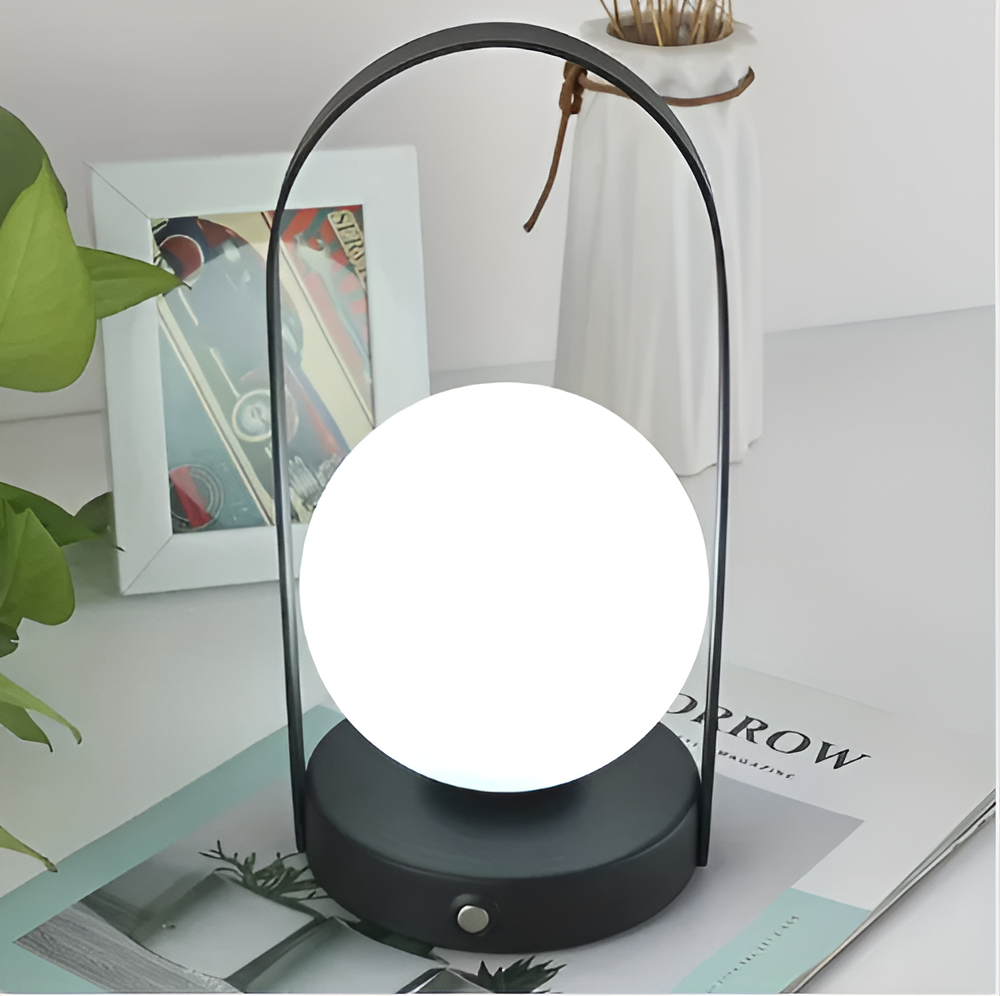 SphereLuxe | Table Lamp – Wireless Rechargeable Touch Control
