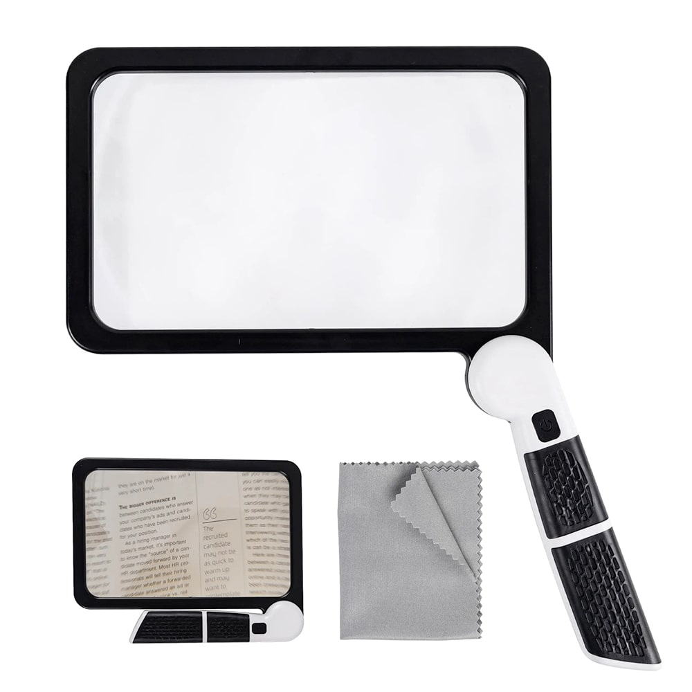 Clarivex - Foldable Illuminated Handheld Magnifier Decoluxe.co.uk