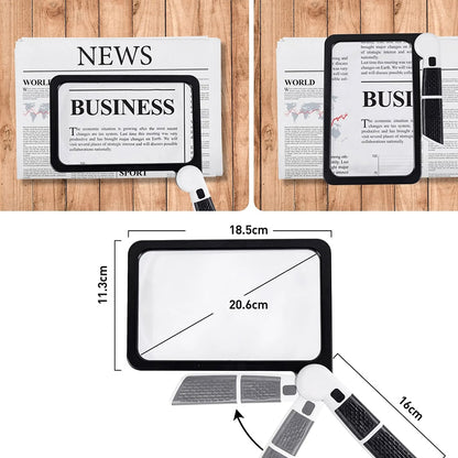 Clarivex - Foldable Illuminated Handheld Magnifier Decoluxe.co.uk