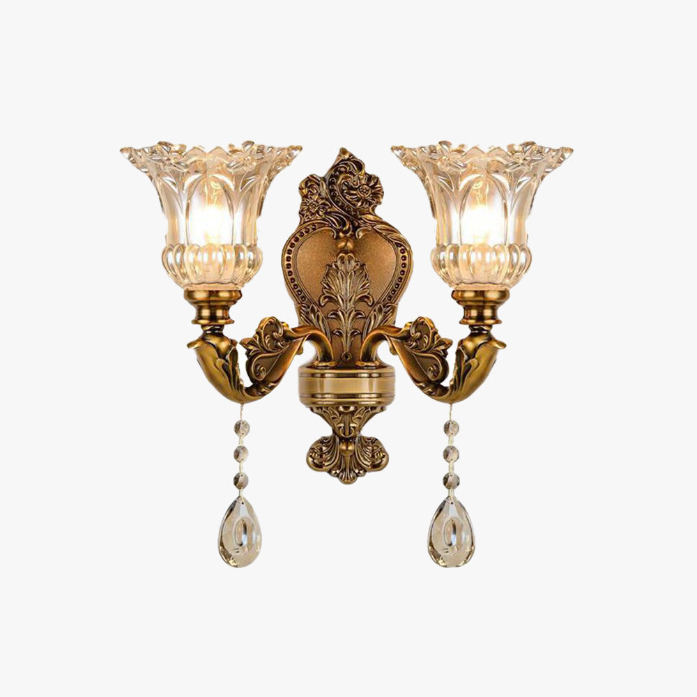 GoldenGleam | Wall Light – Vintage Gold Finish & Adjustable Heads