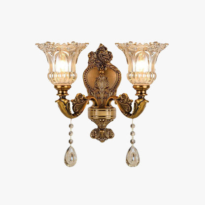 GoldenGleam | Wall Light – Vintage Gold Finish & Adjustable Heads