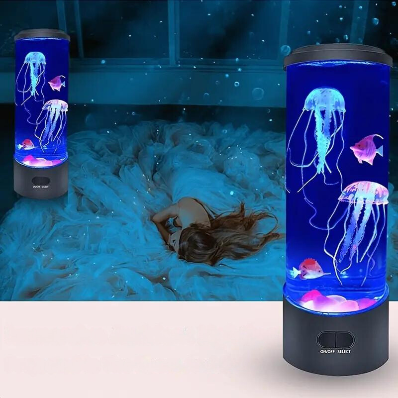 OceanGlow | LED Jellyfish Lamp – Calming Design & Stress Relief Lighting