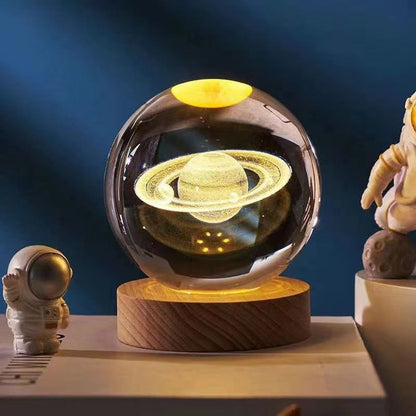 CrystalGlow | LED Table Lamp – 3D Crystal Design & Elegant Lighting