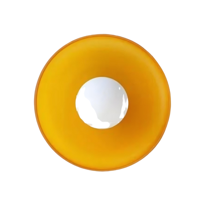 Olive-coloured disc - Modern and colourful wall light for bedrooms and living rooms 0