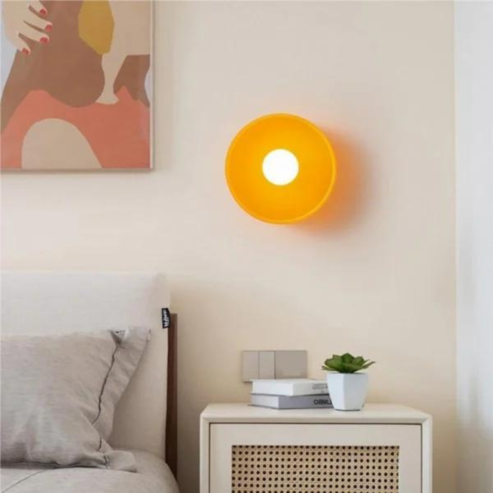 Olivâtre Disc - Modern and Colourful Wall Light for Bedroom and Living Room 1