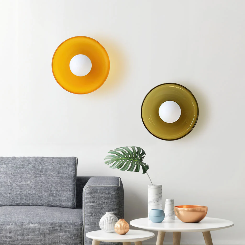 Olivâtre Disc - Modern and Colourful Wall Light for Bedrooms and Living Rooms 5