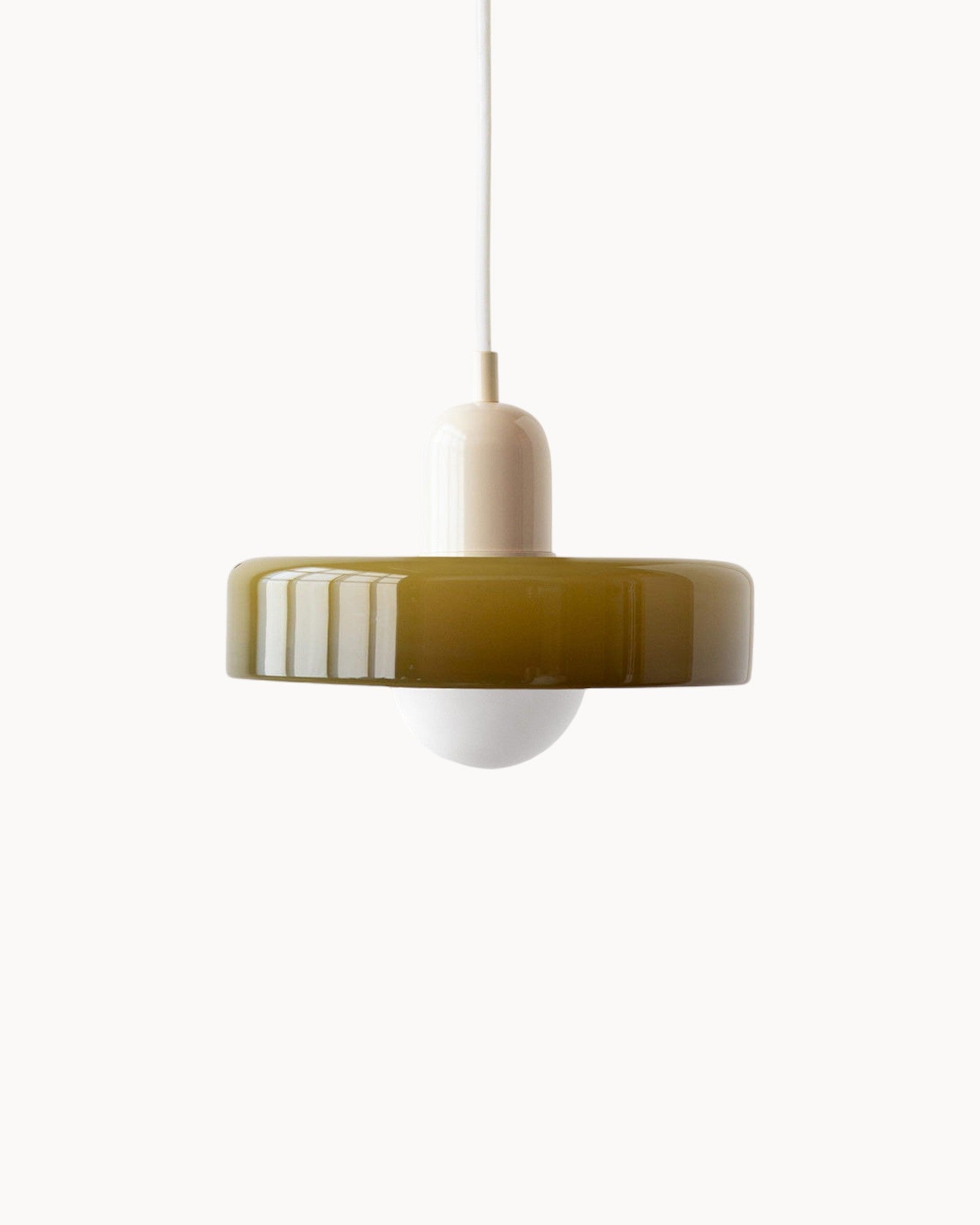 Elegant Glass Pendant Light - Adjustable Kitchen Hanging Lighting for Cozy Ambiance 1
