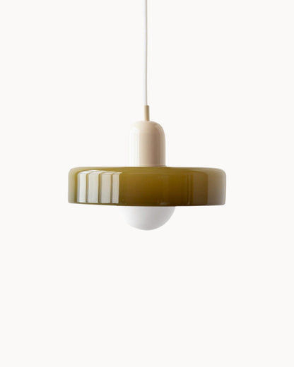Elegant Glass Pendant Light - Adjustable Kitchen Hanging Lighting for Cozy Ambiance 1