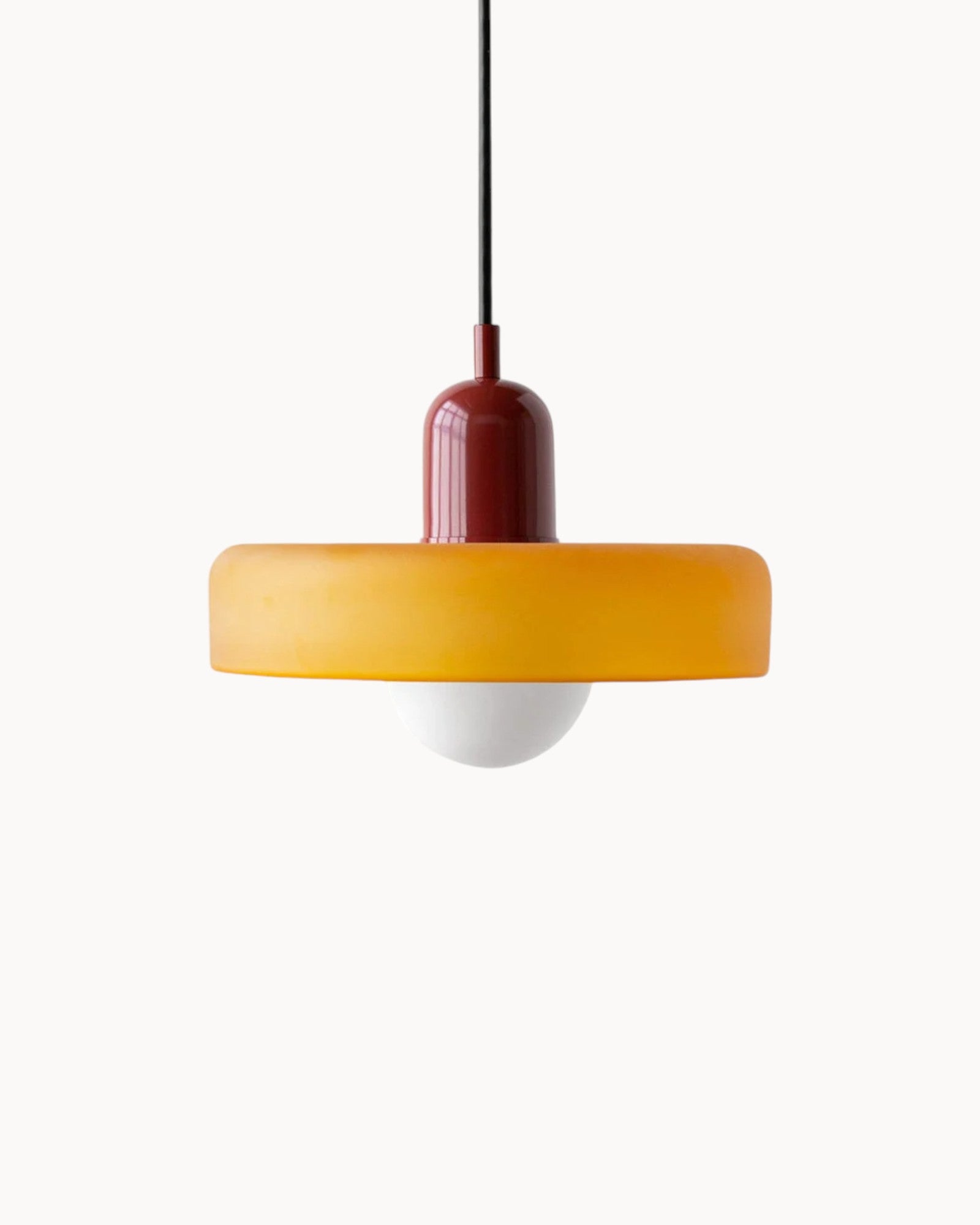 Elegant Glass Pendant Light - Adjustable Kitchen Hanging Lighting for Cozy Ambiance 13