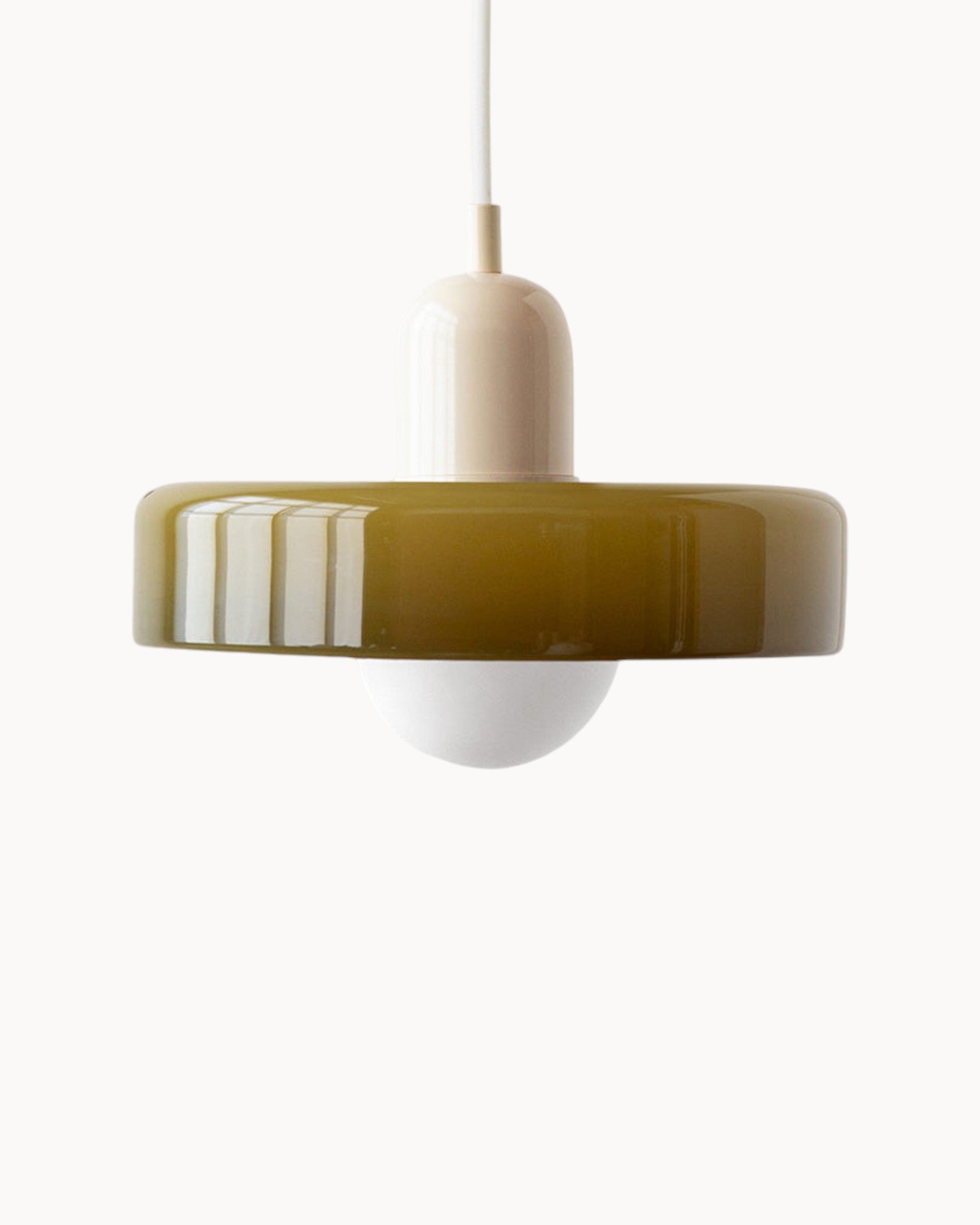 Elegant Glass Pendant Light - Adjustable Kitchen Hanging Lighting for Cozy Ambiance 2