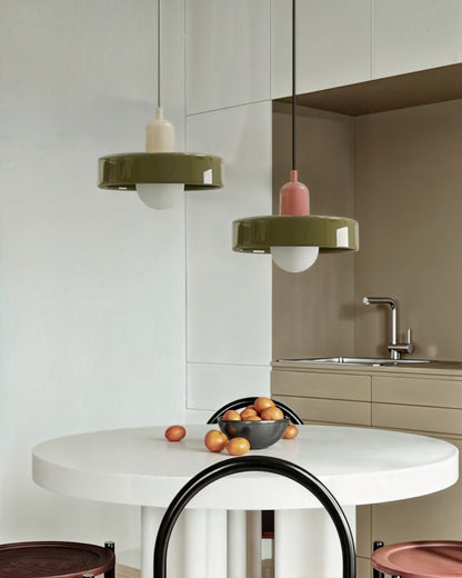 Elegant Glass Pendant Light - Adjustable Kitchen Hanging Lighting for Cozy Ambiance 4