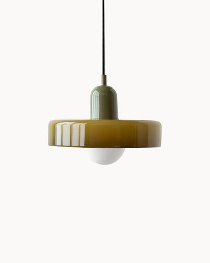 Elegant Glass Pendant Light - Adjustable Kitchen Hanging Lighting for Cozy Ambiance 5