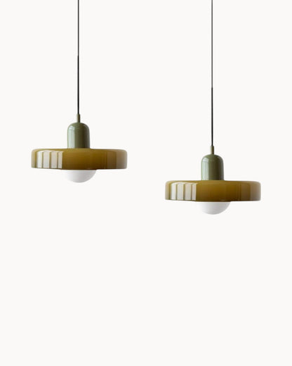 Elegant Glass Pendant Light - Adjustable Kitchen Hanging Lighting for Cozy Ambiance 7