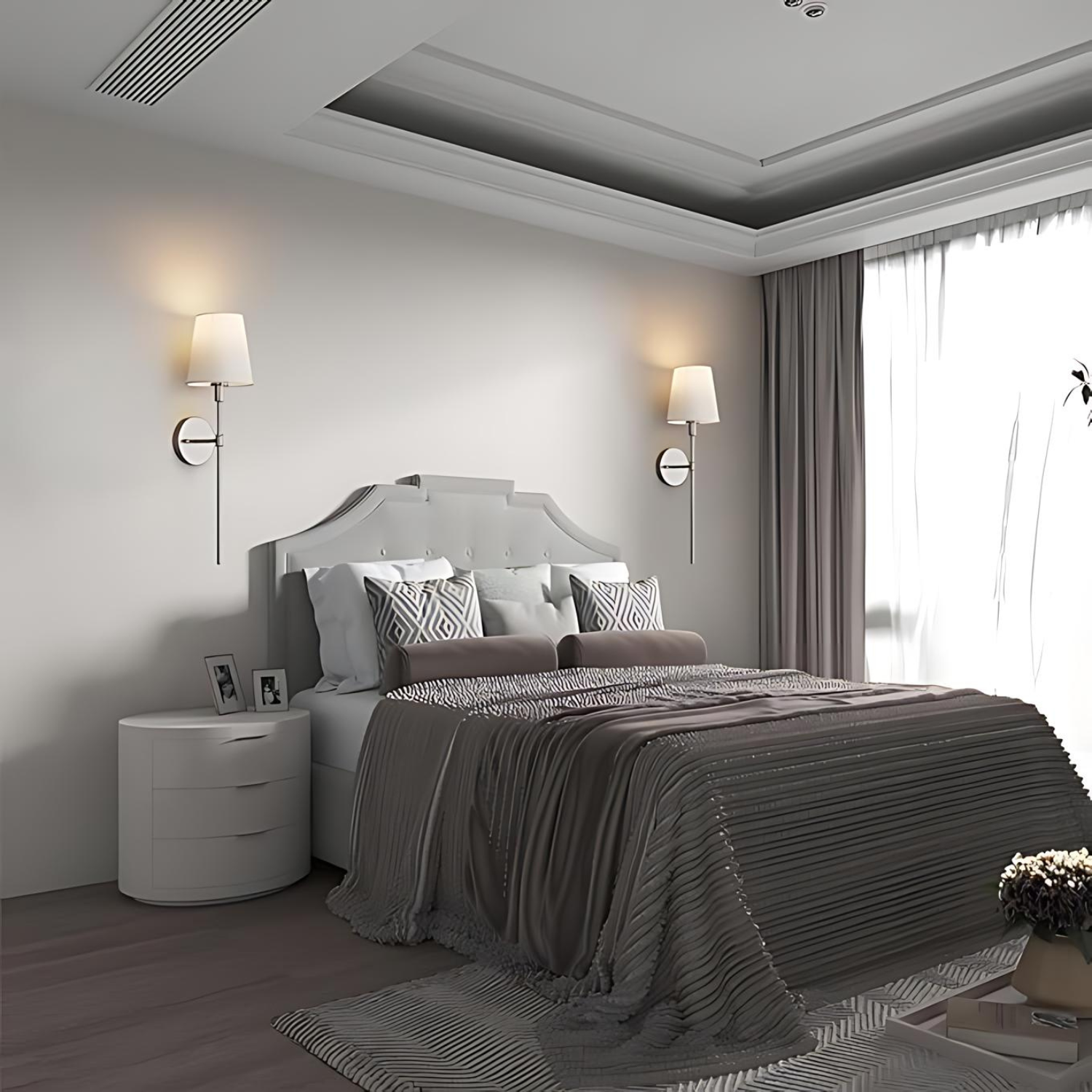 Princely Torch - Rechargeable Wireless Wall Light with Remote Control, Elegant Design for Bedroom and Living Room 2