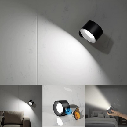 GlowFlex | Wireless Wall Light – Touch Control & 360° Rotation