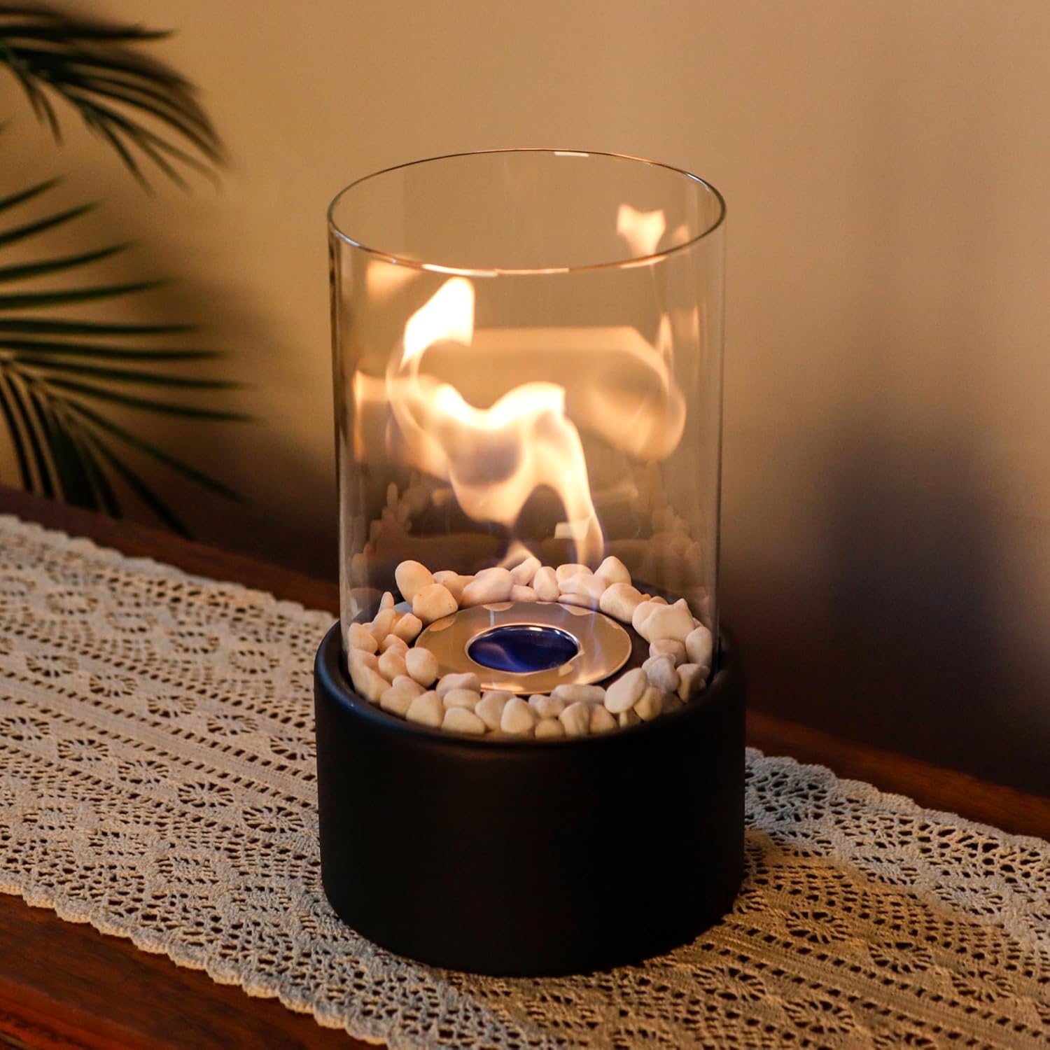 FlameAura | Bioethanol Table Fireplace – Smoke-Free Flame & Modern Design