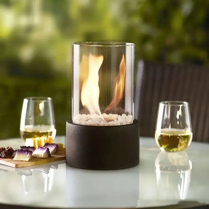 FlameAura | Bioethanol Table Fireplace – Smoke-Free Flame & Modern Design