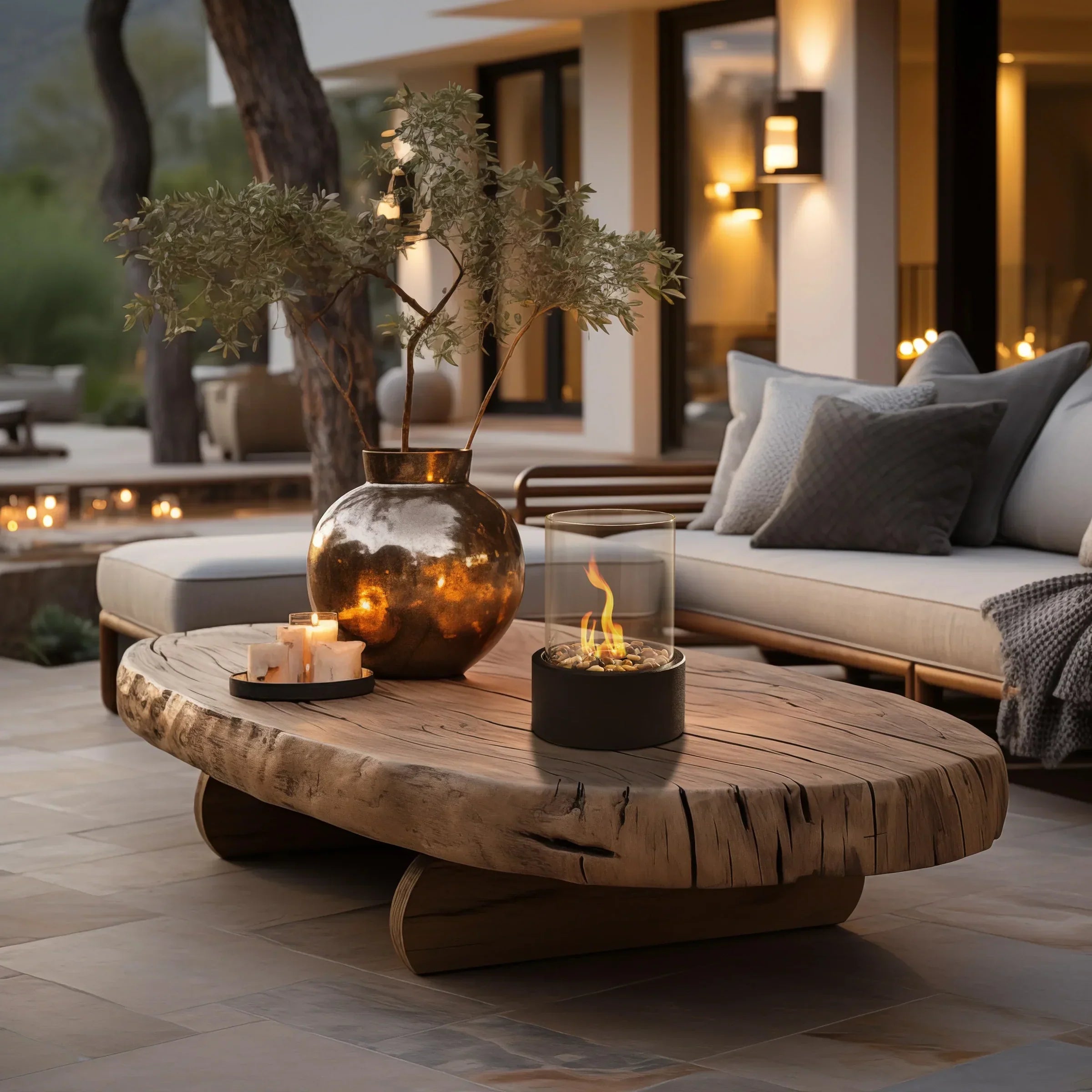 FlameAura | Bioethanol Table Fireplace – Smoke-Free Flame & Modern Design