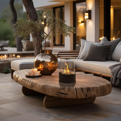 FlameAura | Bioethanol Table Fireplace – Smoke-Free Flame & Modern Design