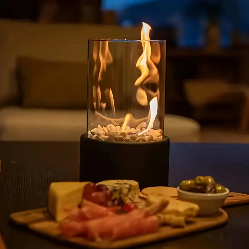 FlameAura | Bioethanol Table Fireplace – Smoke-Free Flame & Modern Design