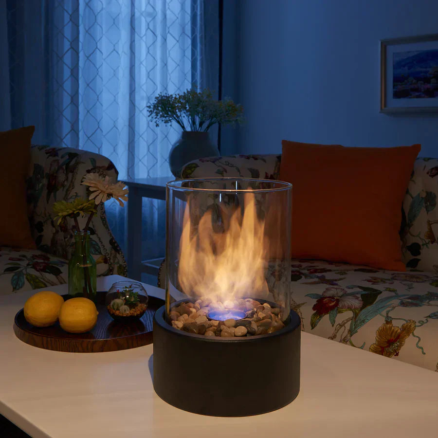FlameAura | Bioethanol Table Fireplace – Smoke-Free Flame & Modern Design