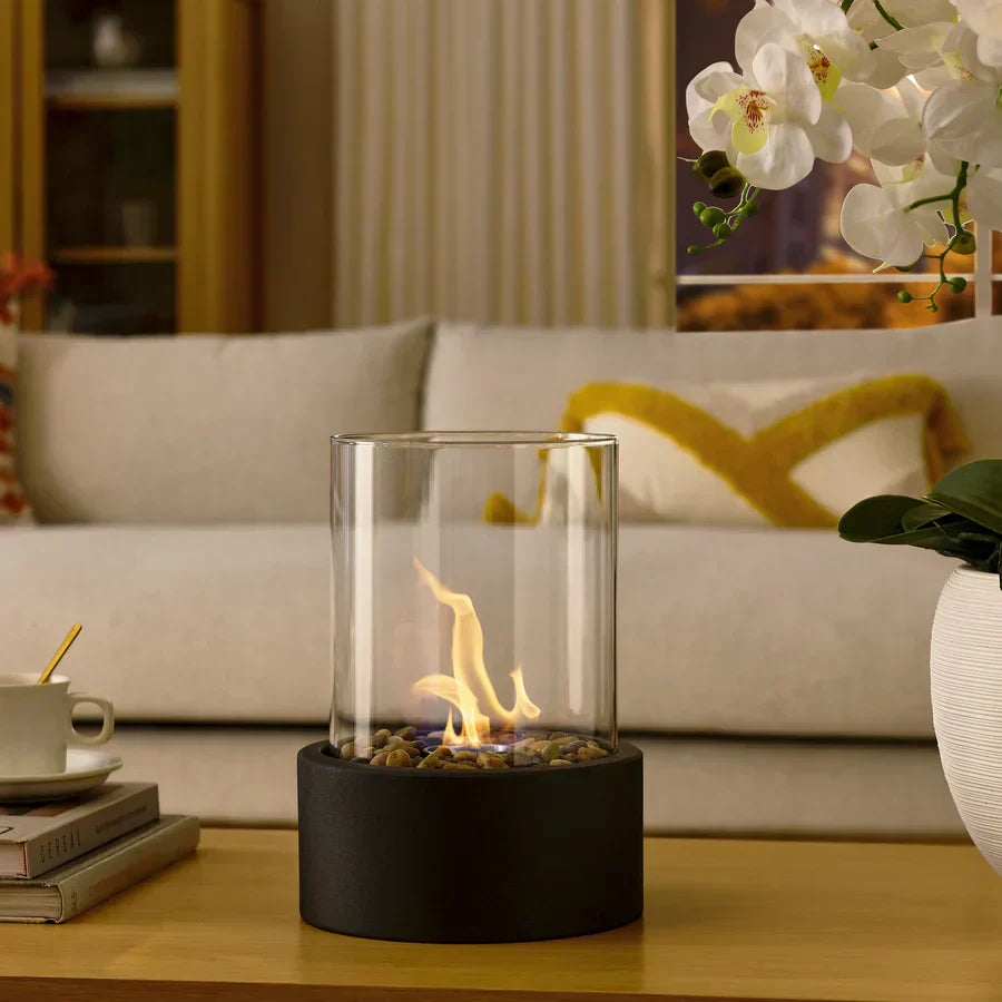 FlameAura | Bioethanol Table Fireplace – Smoke-Free Flame & Modern Design