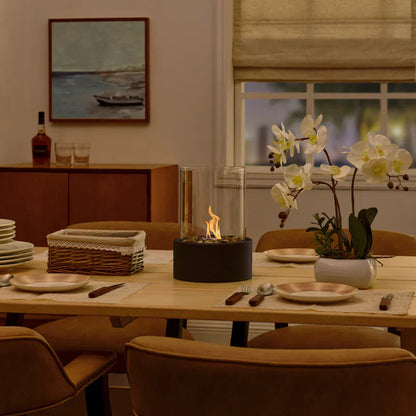 FlameAura | Bioethanol Table Fireplace – Smoke-Free Flame & Modern Design