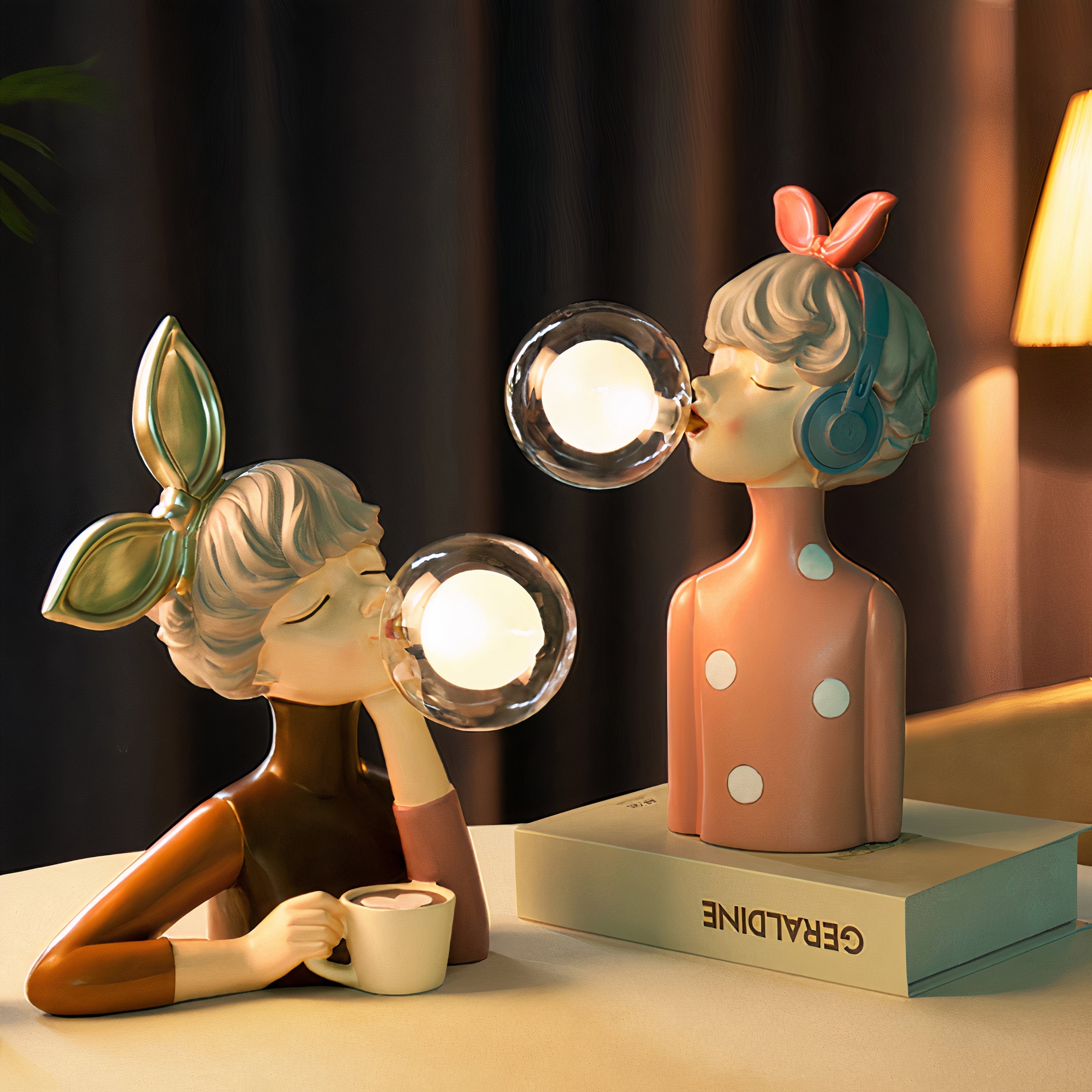 GlowHaven | Table Lamp – Artisanal Design & Warm Ambience