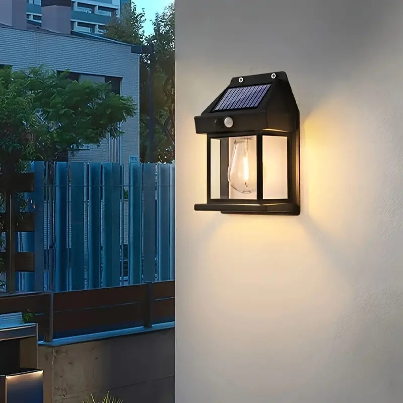 SolarGuard | Outdoor Wall Light – Motion Sensor & All-Night Illumination