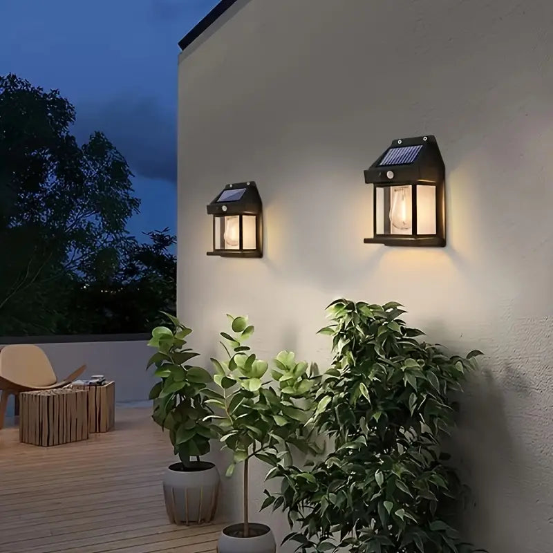 SolarGuard | Outdoor Wall Light – Motion Sensor & All-Night Illumination