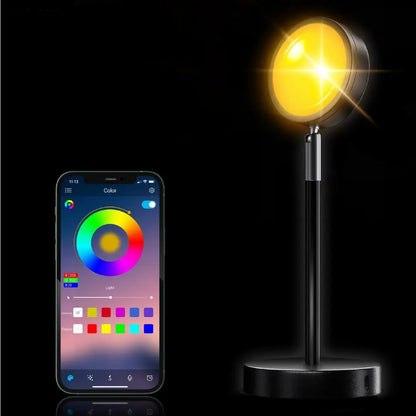 SunAura | Projection Lamp – LED Sunset Effect with Remote Control