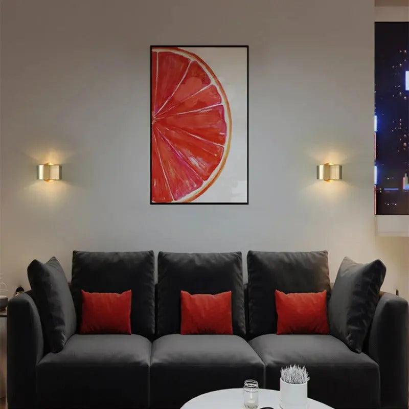 HaloLuxe | Wall Light – Black & Gold Design for Modern Interiors