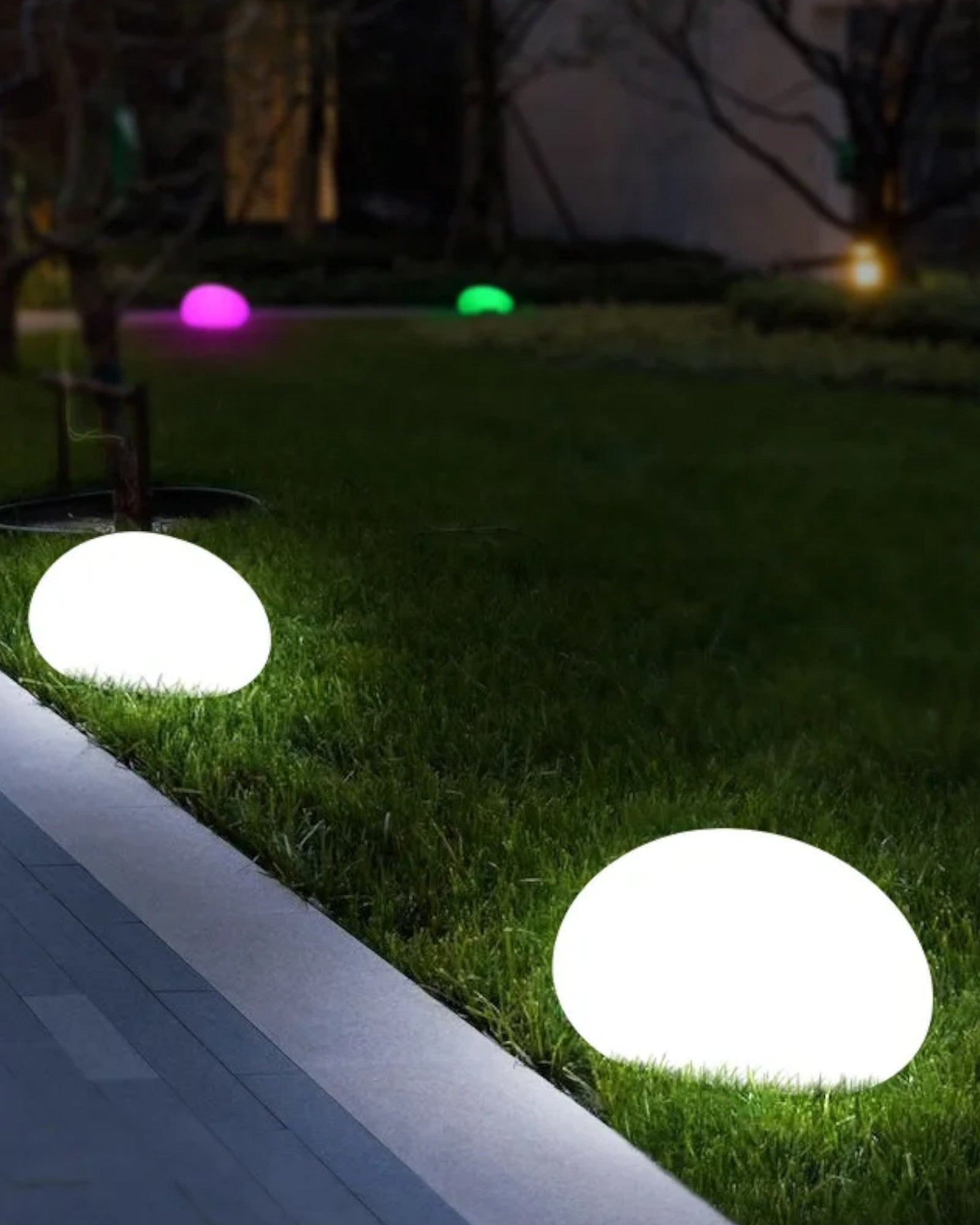 RGB Outdoor Solar Lamp Scandinavian Design in Metal and Acrylic - IP65 Outdoor Lighting for Garden and Terrace 1
