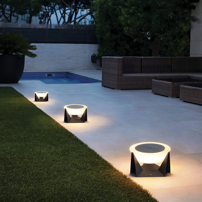Modern Stainless Steel Solar Garden Lamp IP65 with Adjustable LED for Solar Outdoor Lighting 4