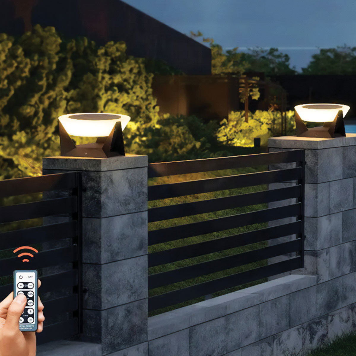 Modern Stainless Steel Solar Garden Lamp IP65 with Adjustable LED for Solar Outdoor Lighting 7