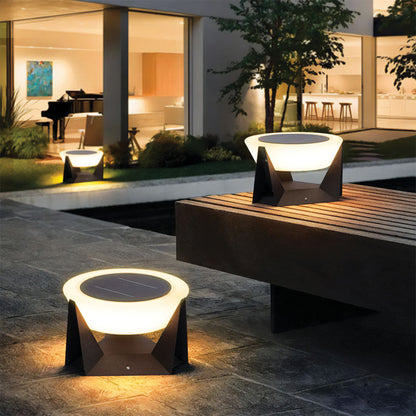 Modern Stainless Steel Solar Garden Lamp IP65 with Adjustable LED for Solar Outdoor Lighting 8