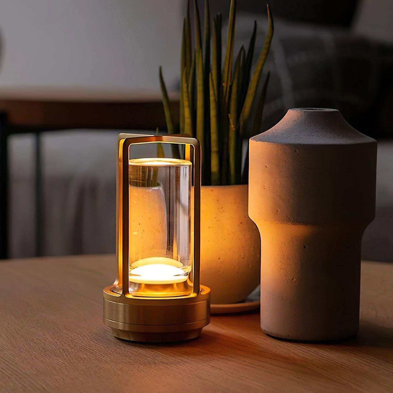 Waterproof Outdoor Lamp with Touch Sensor and Adjustable Ambient Lighting - Cylindrical Crystal Outdoor Light Fixture 3
