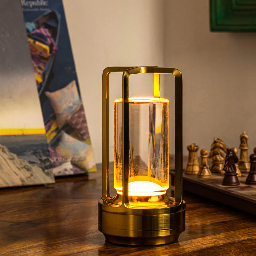 Waterproof Outdoor Lamp with Touch Sensor and Adjustable Ambient Lighting - Cylindrical Crystal Outdoor Light Fixture 4