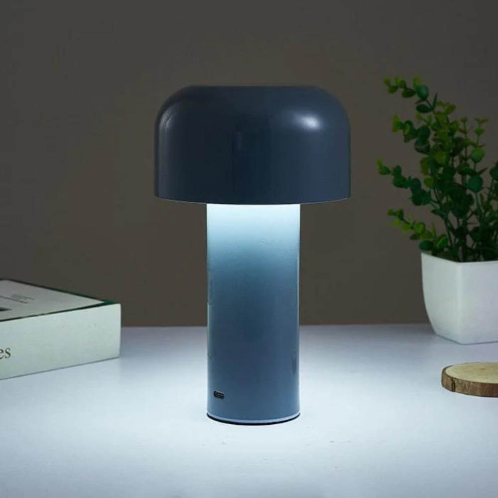 Rechargeable Wireless Mushroom Table Lamp – Fun and Practical Design for Desks and Bedside Tables 1