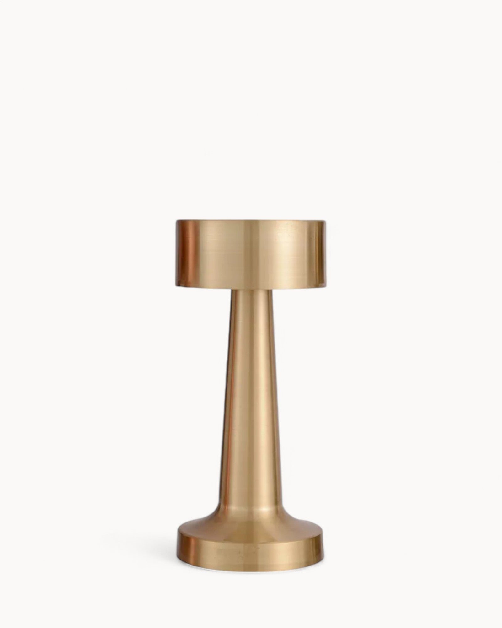 Rechargeable Dimmable LED Table Lamp in Gold Stainless Steel – Modern and Touch-Sensitive Design 0