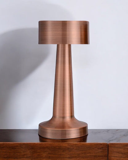 Rechargeable Dimmable LED Table Lamp in Gold Stainless Steel – Modern and Tactile Design 6