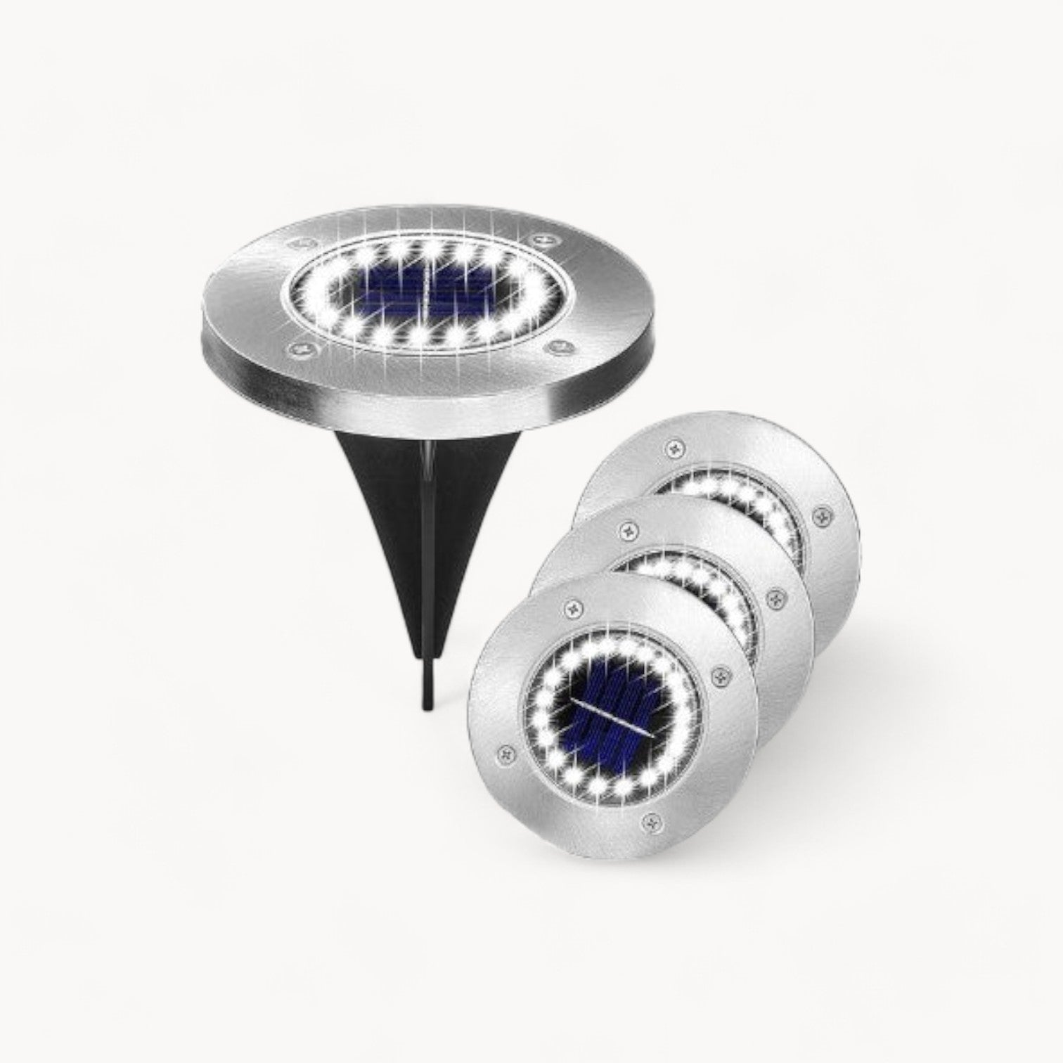 IP65 Waterproof LED Solar Garden Lights with Automatic Function and 600mAh Li-Ion Battery 0