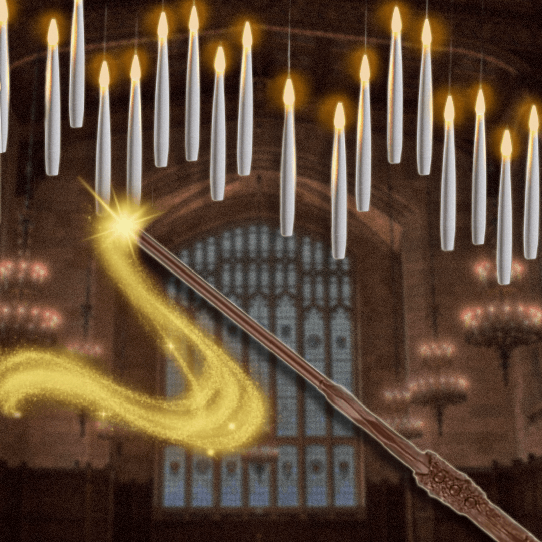 Levitara - Flameless Floating Taper Candle Set Decoluxe.co.uk