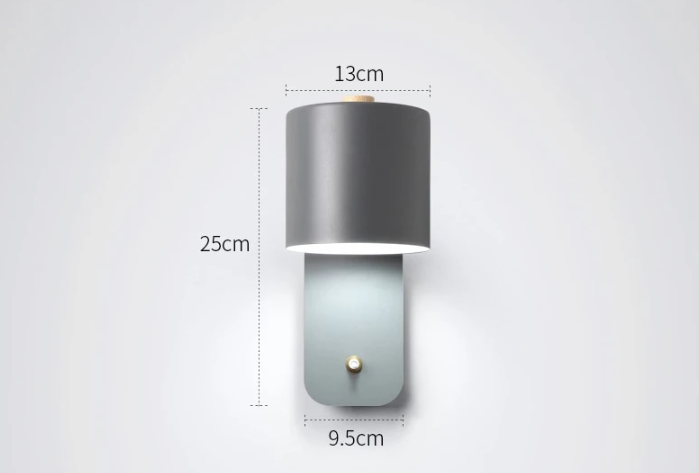 Lumivex - Cylindrical LED Indoor Wall Light With Switch Decoluxe.co.uk