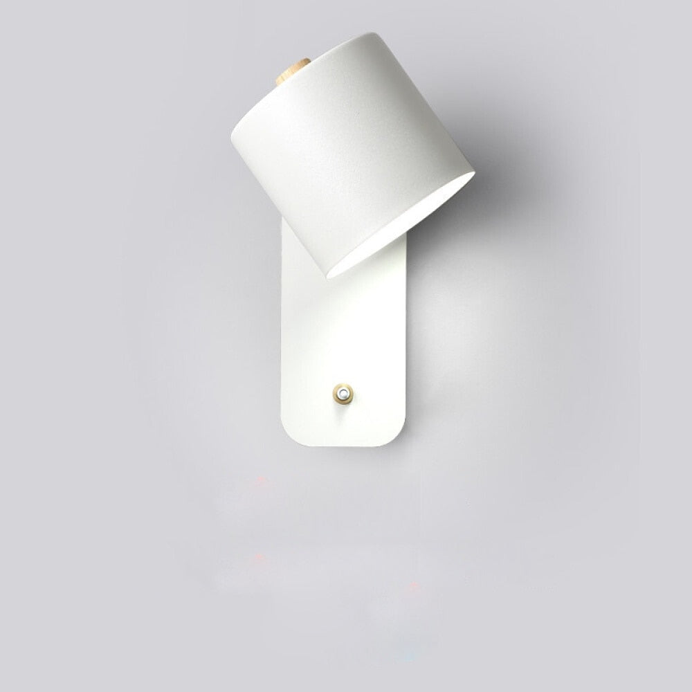 Lumivex - Cylindrical LED Indoor Wall Light With Switch White Decoluxe.co.uk